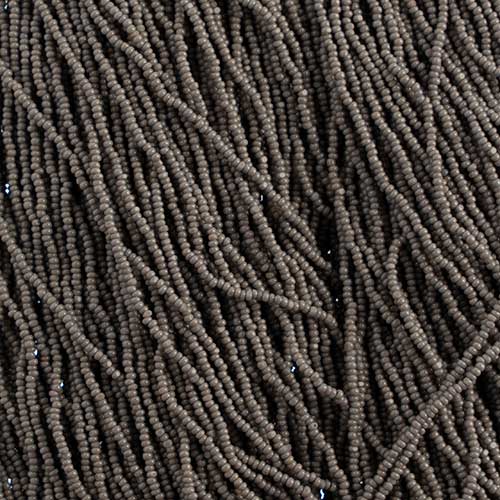 Czech - 15/0 Cut Seed Bead - Opaque Grey (250g Strung)