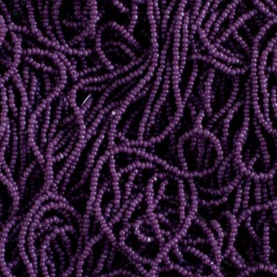 Czech - 15/0 Cut Seed Bead - Opaque Dark Mauve (250g Strung)