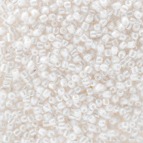 Czech Seed Beads 3Cut - 9/0 - Opaque White Luster (100g)