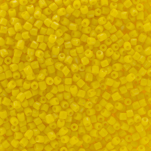 Czech Seed Beads 3Cut - 9/0 - Opaque Yellow Lemon (100g)