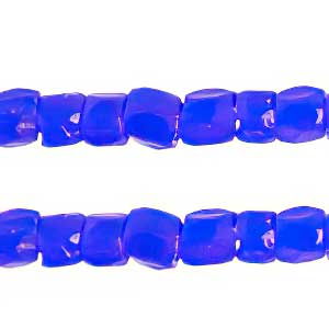 Czech - 12/0 - 3-cut Seed Beads - Opaque Royal Blue (pkg strung)