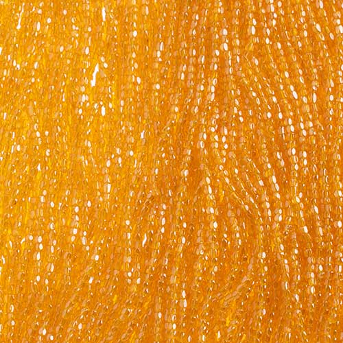 Czech - 12/0 - 3-cut Seed Beads - Transparent Yellow Luster (pkg strung)