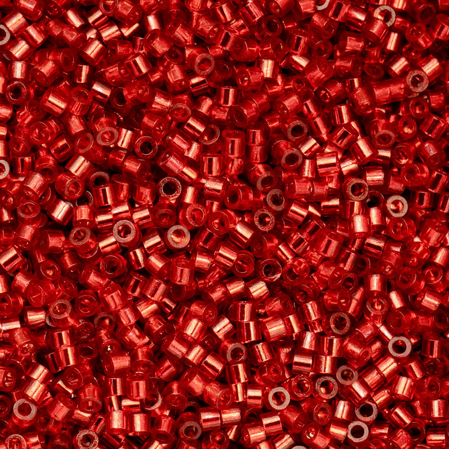 Cylin Bead - 11/0 - Red Silver Lined (25g)