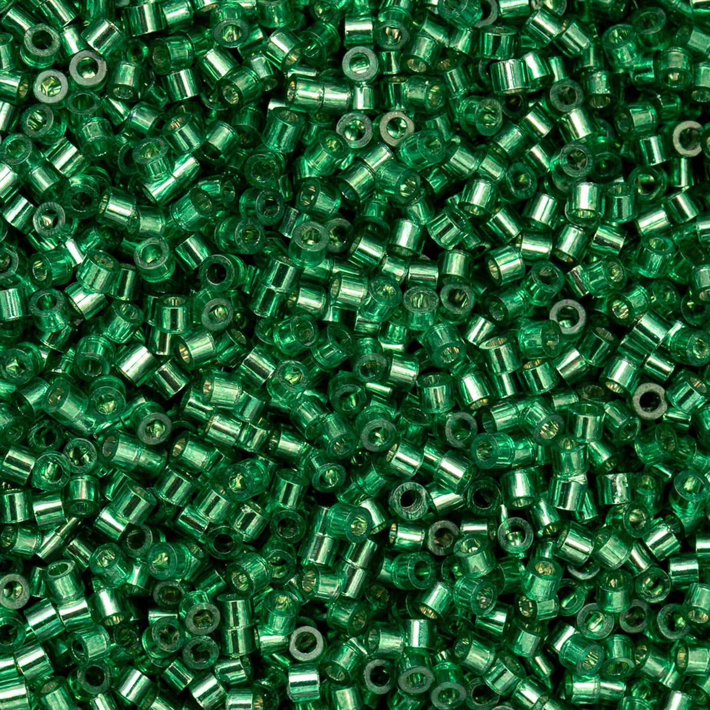 Cylin Bead - 11/0 - Emerald Silver Lined (25g)