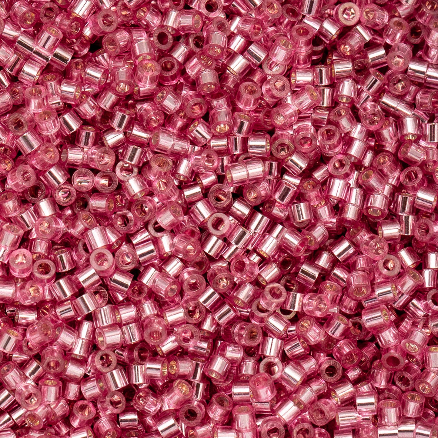 Cylin Bead - 11/0 - Dark Pink Rose Silver Lined (25g)