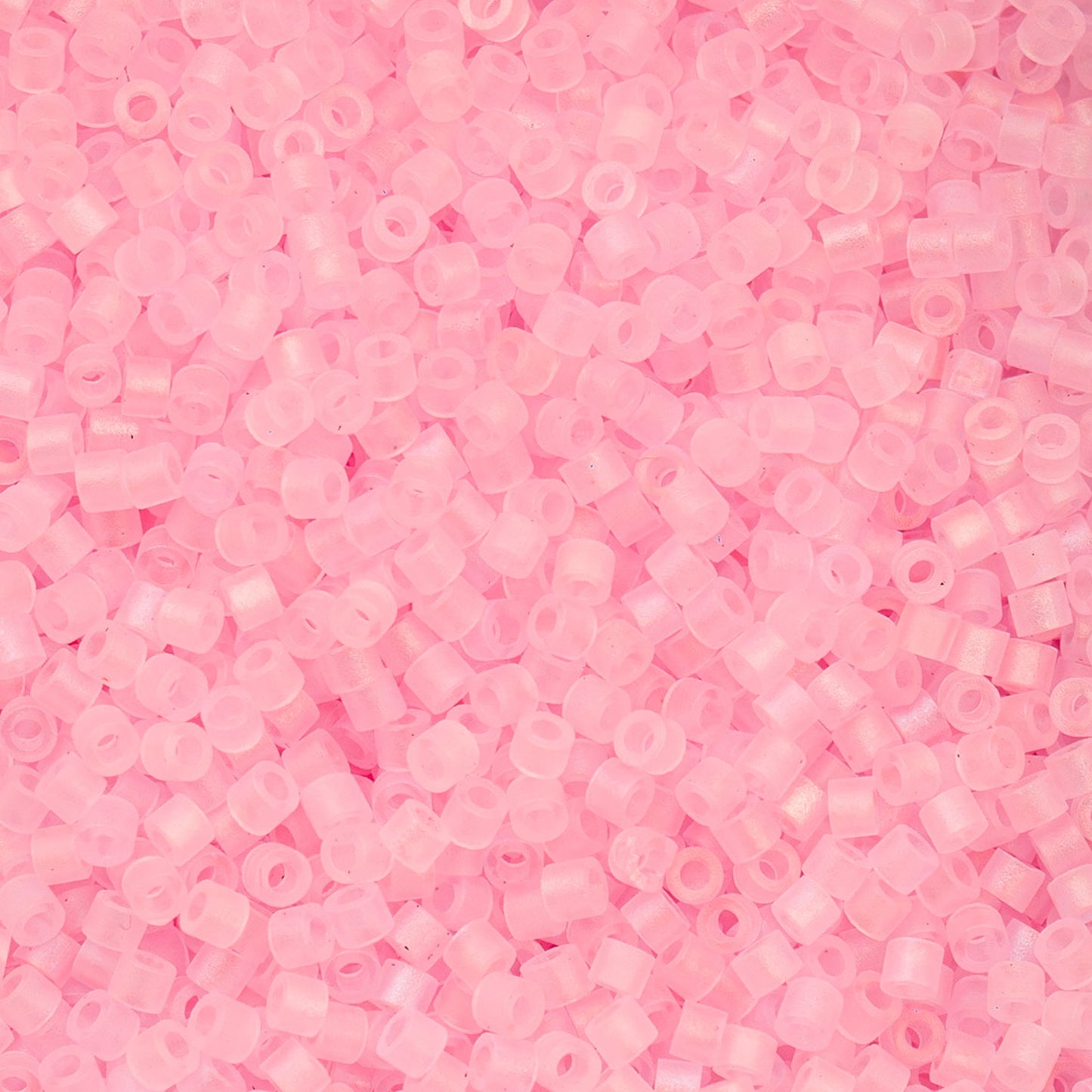 Cylin Bead - 11/0 - Matte Macaron AB - Dark Pink (25g)