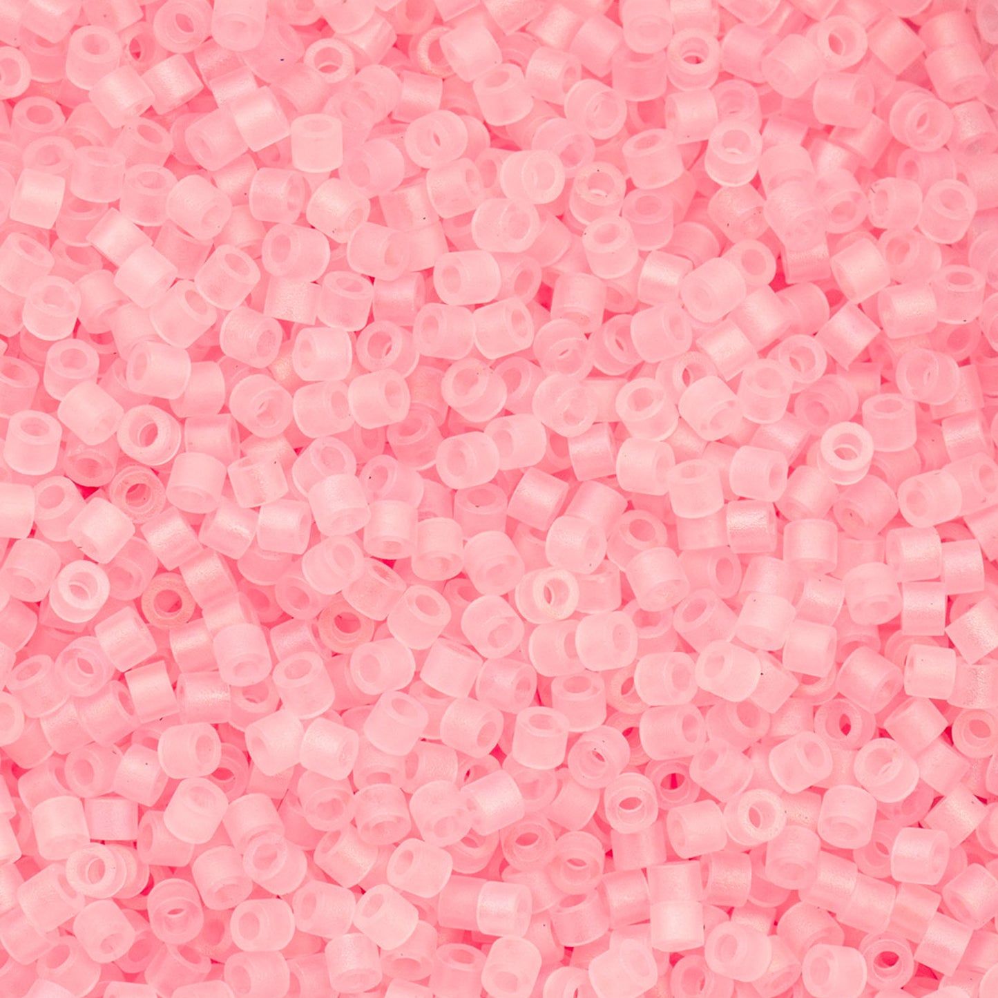 Cylin Bead - 11/0 - Matte Macaron AB - Coral Pink (25g)