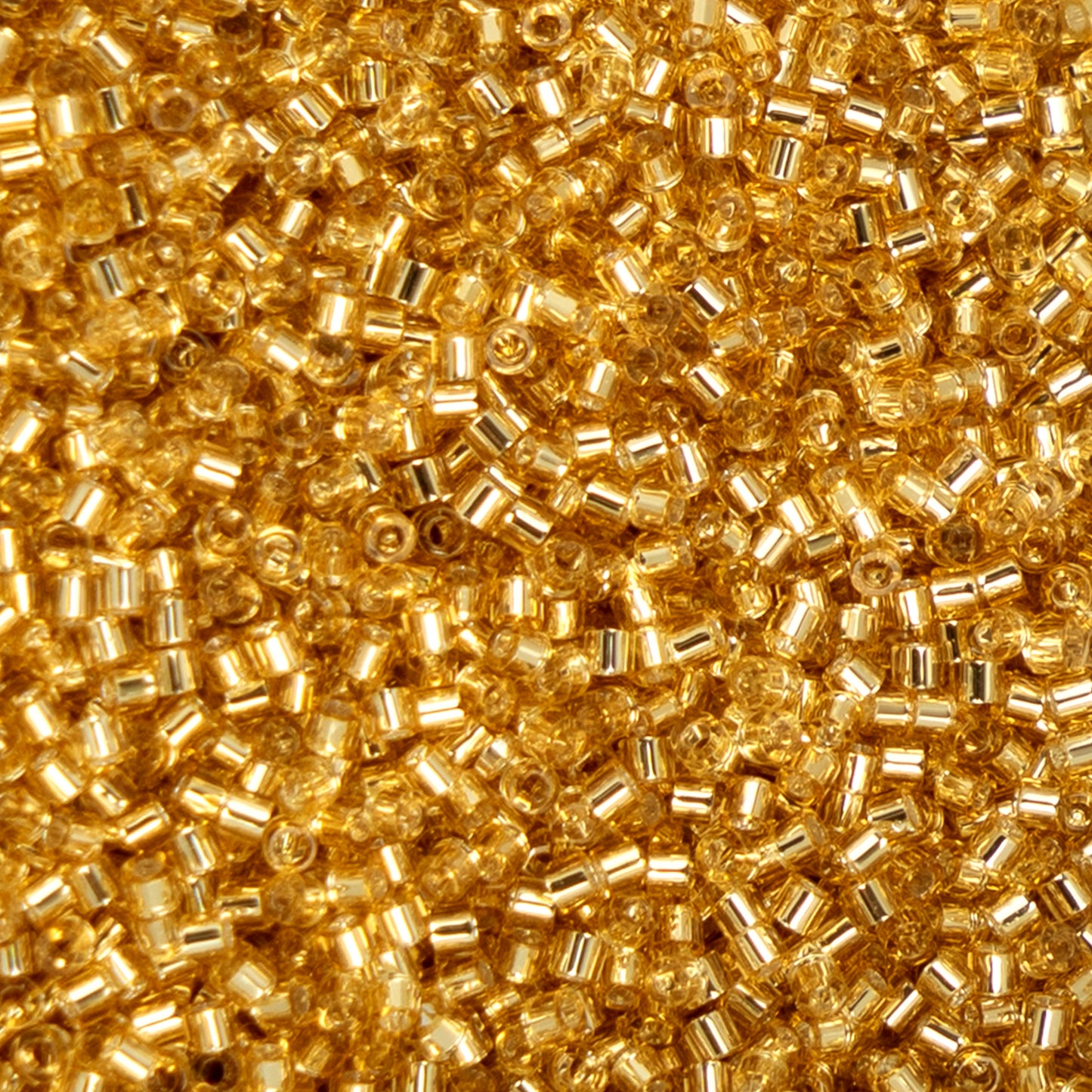 Cylin Bead - 11/0 - Gold Silver Lined (25g)