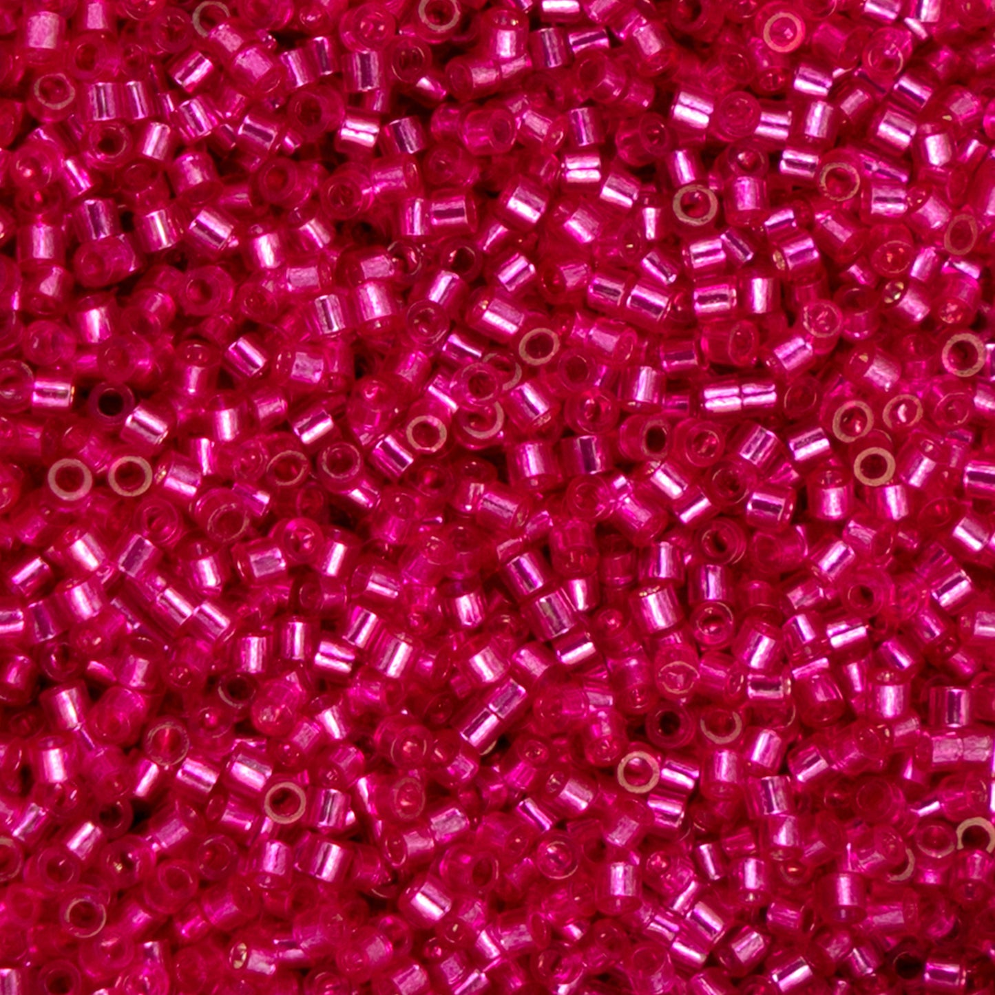 Cylin Bead - 11/0 - Fuchsia Silver Lined (25g)