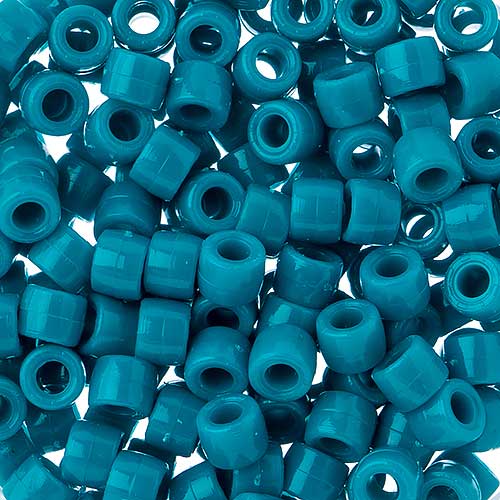 Acrylic - 6mm Mini Crow Beads - Opaque Blue Turquoise (1000pcs)