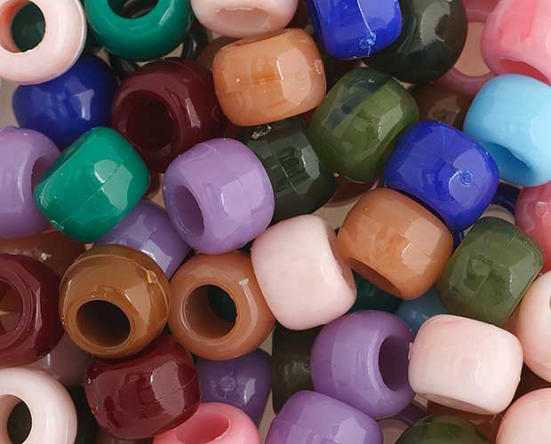 Acrylic - 9mm - Crow Beads - Semi Precious Inspired Multi Mix (1000pcs)