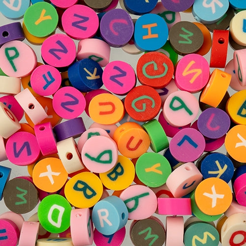 Polymer Clay Vinyl - Alphabet Letters - Assorted (Pack)