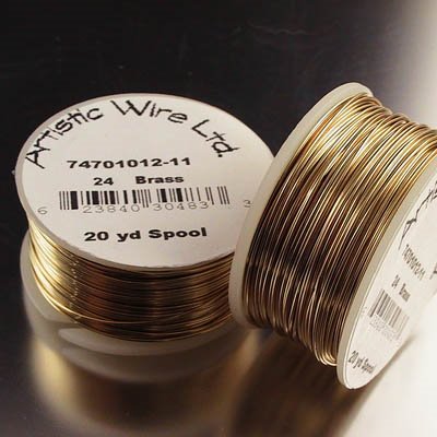 Craft Wire - 24ga - Brass (Tarnish Resistant) (Artistic Wire)