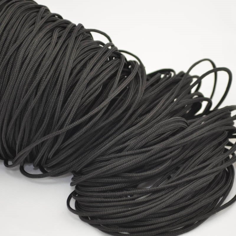 Lovely Knots - 2mm Braided Knotting Cord - Black (180y Spool)