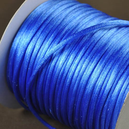 Rattail Cord - 2mm Satin Rattail Cord - Blue Bird (Spool)