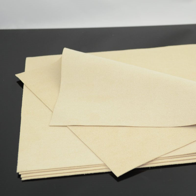 Faux Suede - 8.5in square - Ivory