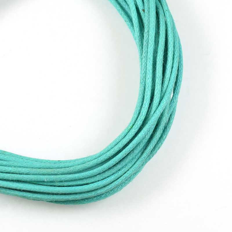 Dazzle-It - 1mm Waxed Cotton Cord - Seafoam (Pack 5 yds)