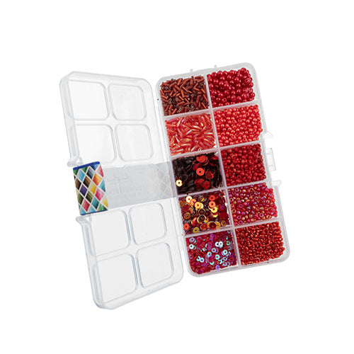 Sequins and Beads Kit - Assorted - Red (Box)