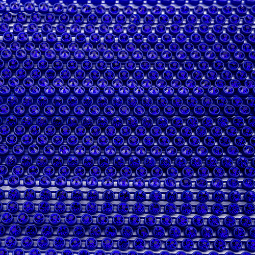 Crystal Lane Rhinestone Trim - ss8 (2.3mm) - Navy Casing/ Sapphire (10yd)
