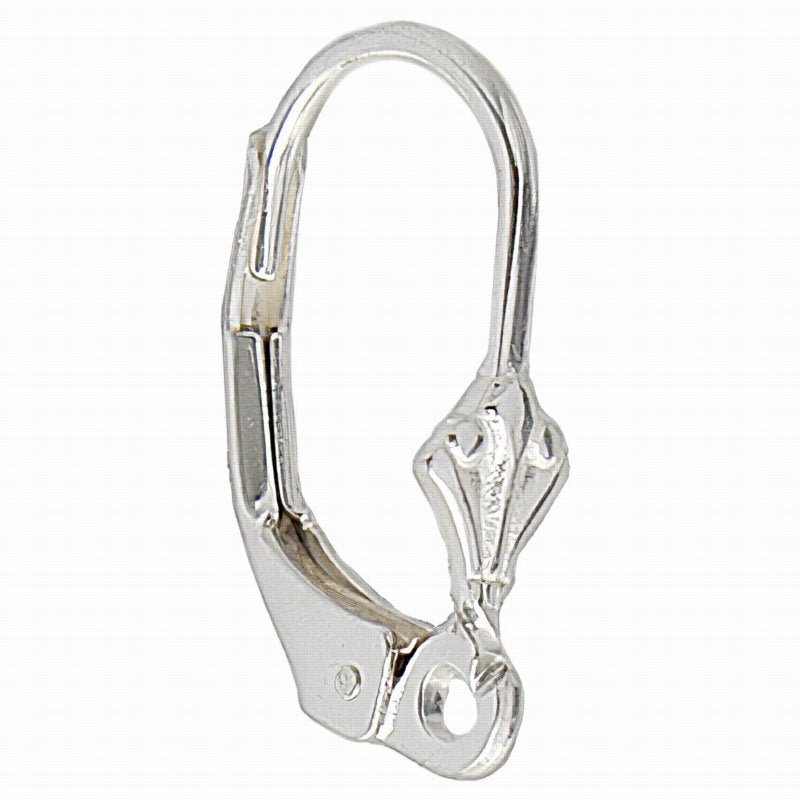 Earring - Eurostyle Leverback with Kite - Sterling (pair)