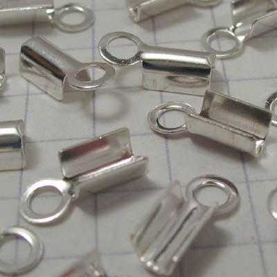 Fold Over Crimp Ends - - Sterling