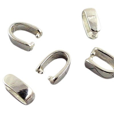 Pinch Bail Simple C Shape - Sterling