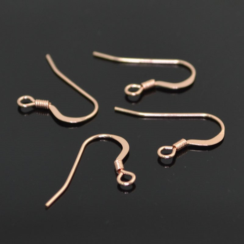 Earring - French Style Classic Fishhook - 14 Kt Rose Gold-filled (Pair)