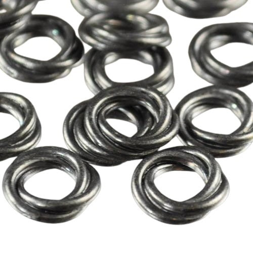 Metal - Floating Rings - 12mm - Love Knot Twined Rings - Black
