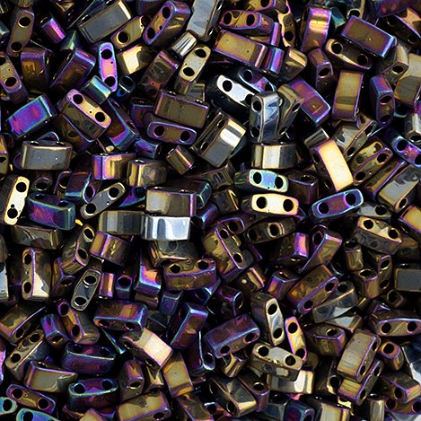 Miyuki - Half Tila - Metallic Purple Gold AB (5g)