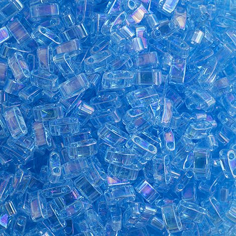 Miyuki -  Half Tila - Transparent Aquamarine AB (5g)
