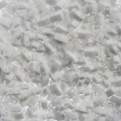 Miyuki - Half Tila - Chalk White Opaque Matte (50g)