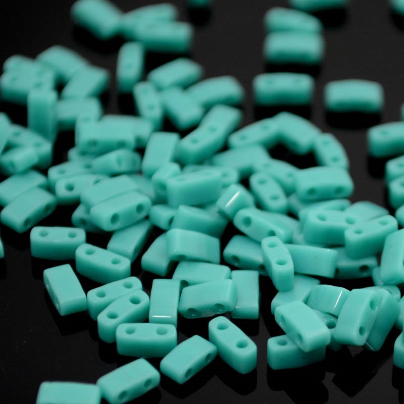 Miyuki - Half Tila - Turquoise Green Lustre (5g)