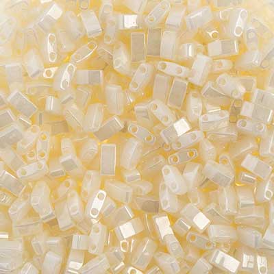 Miyuki -  Half Tila - White Opaque Glazed (50g)