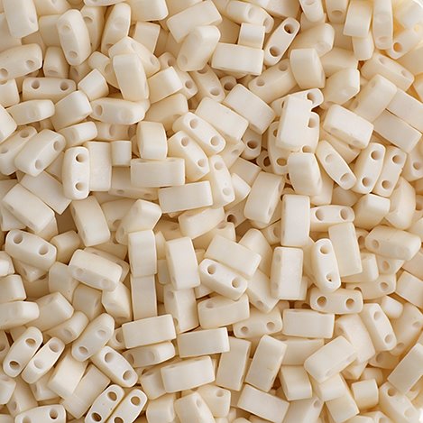 Miyuki -  Half Tila - Matte Opaque Eggshell (5g)