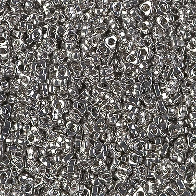 Miyuki Triangle Spacer Beads - 2.8mm - Palladium Plated