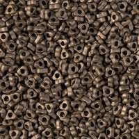 Miyuki Triangle Spacer Beads - 2.8mm - Matte Metallic Dark Bronze