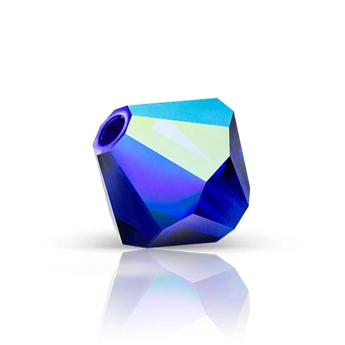 Preciosa 3mm Bicone - Cobalt Blue AB (90pcs)