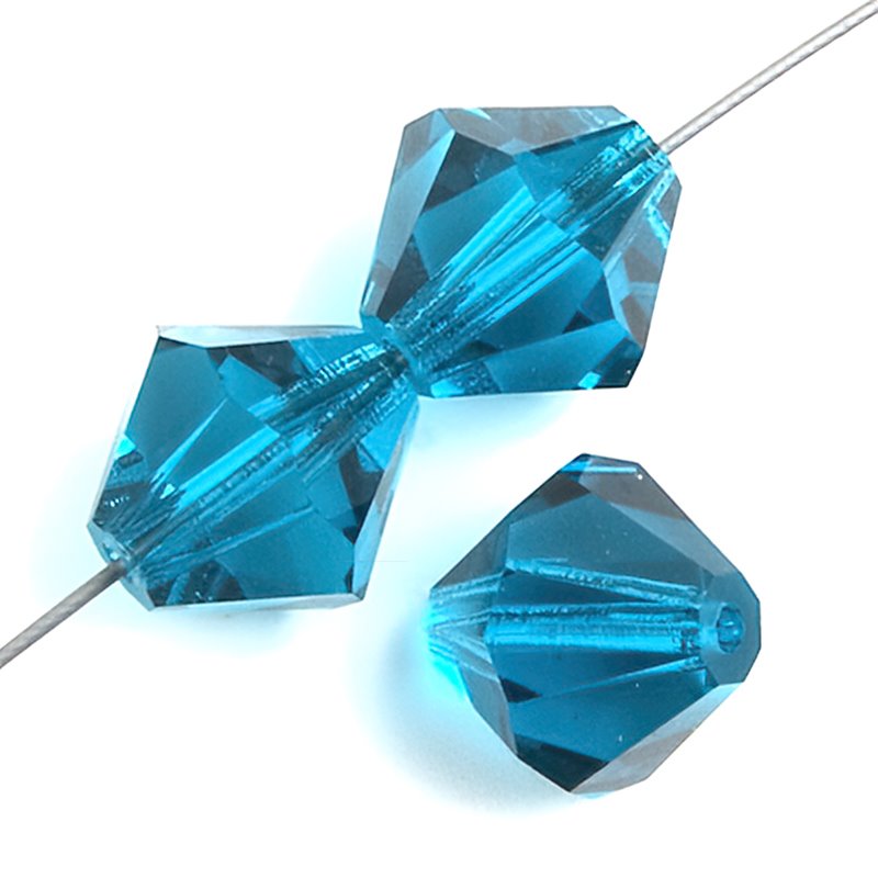 Preciosa 4mm Bicone - Blue Zircon (40)