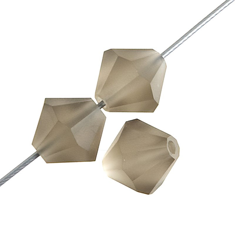 Preciosa 4mm Bicone - Black Diamond Matte (40)