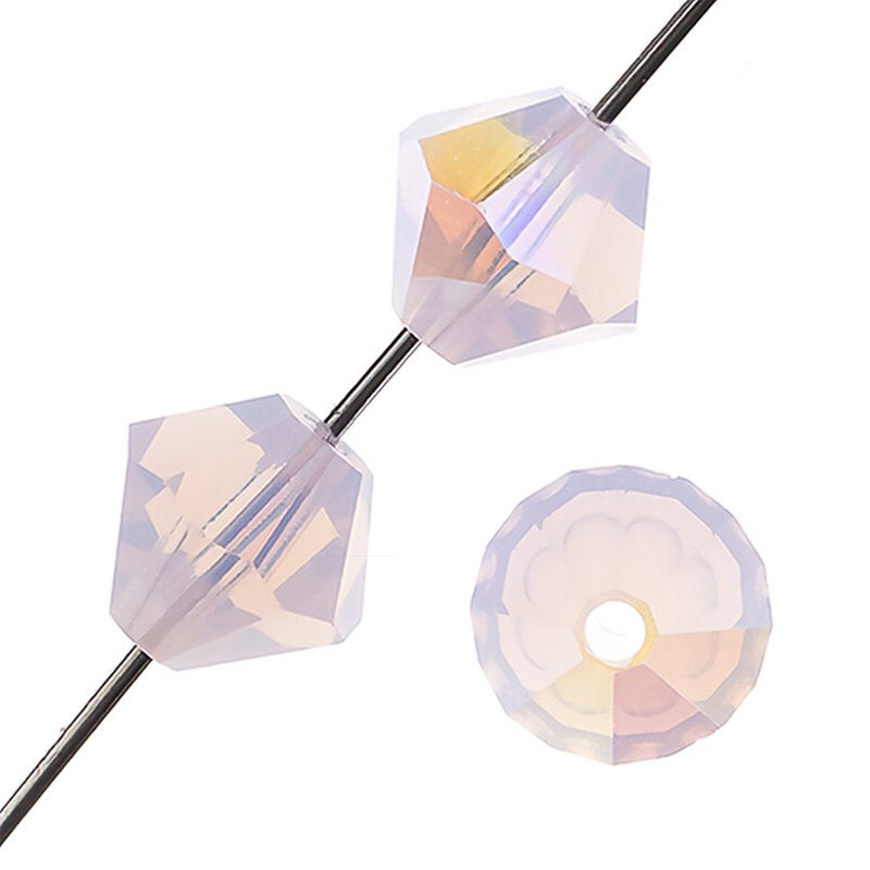 Preciosa 4mm Bicone - Rose Opal AB (40)