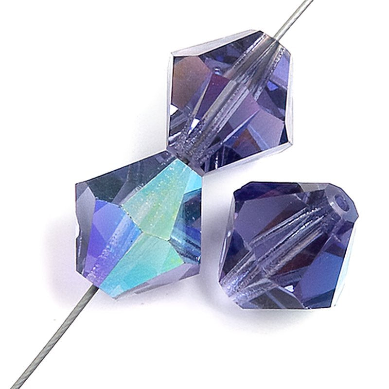 Preciosa 4mm Bicone - Tanzanite AB (40)