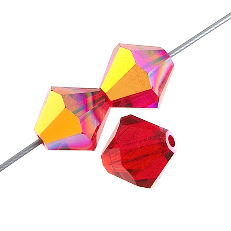 Preciosa 6mm Bicone - Light Siam AB (36)