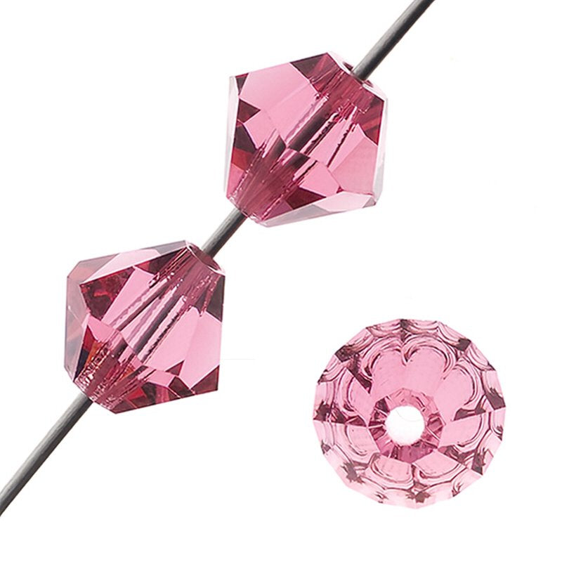 Preciosa 6mm Bicone - Indian Pink (36)