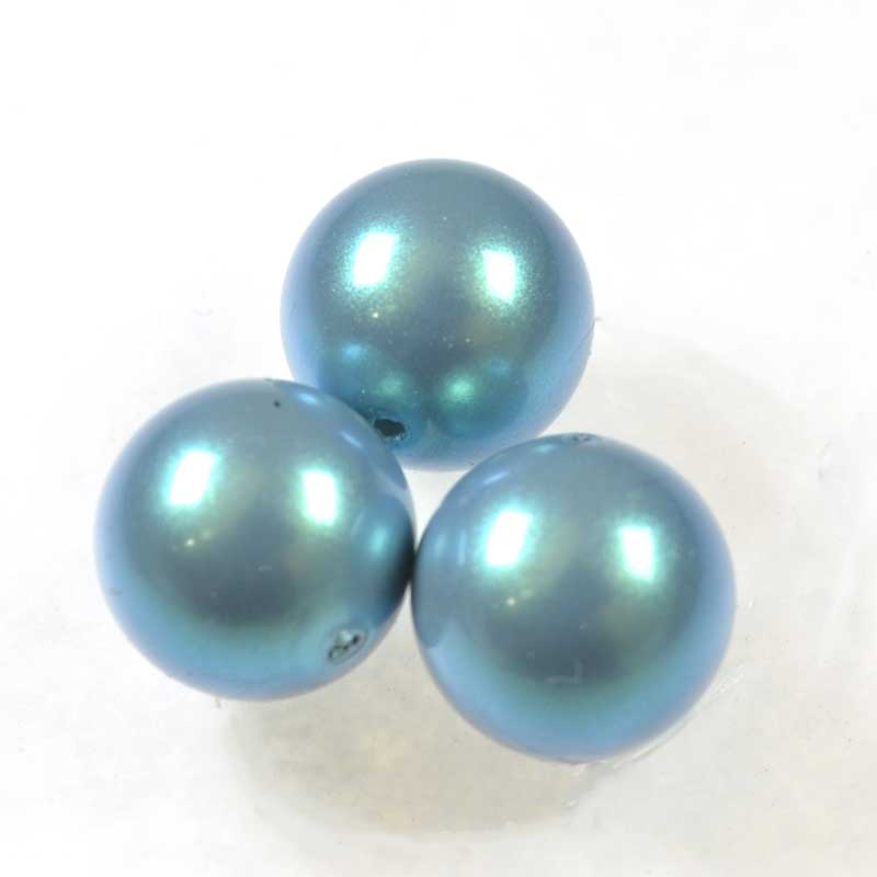 Preciosa (tm) Pearl - 6mm - Round - Pearlescent Blue