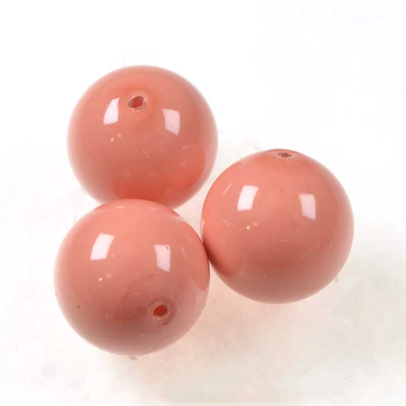 Preciosa (tm) Pearl - 10mm - Round - Salmon Rose