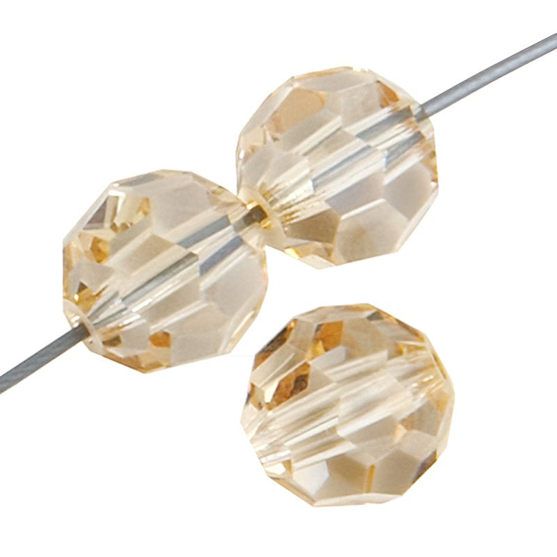 Preciosa Crystal - 3mm Faceted Round - Honey (40)