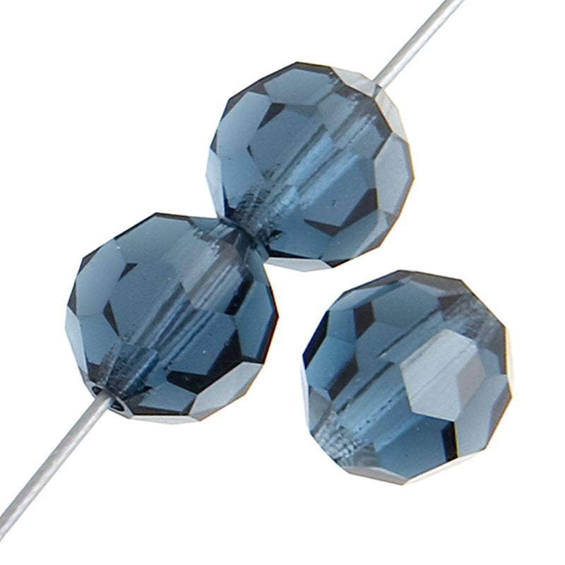 Preciosa Crystal - 3mm Faceted Round - Montana (40)