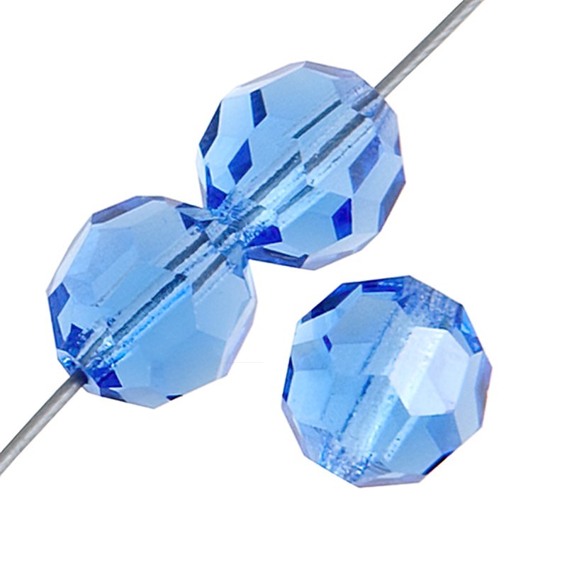 Preciosa Crystal - 3mm Faceted Round - Sapphire (40)