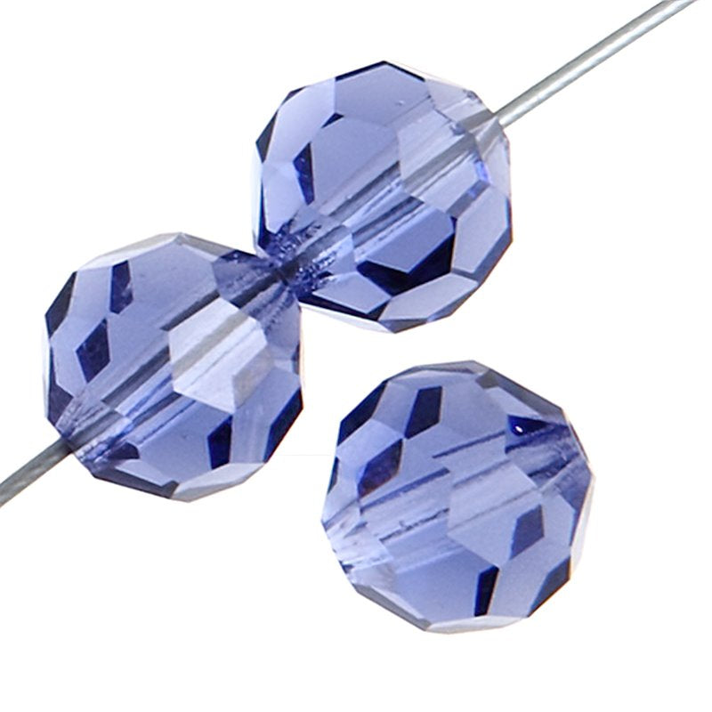 Preciosa Crystal - 4mm Faceted Round - Tanzanite (40)