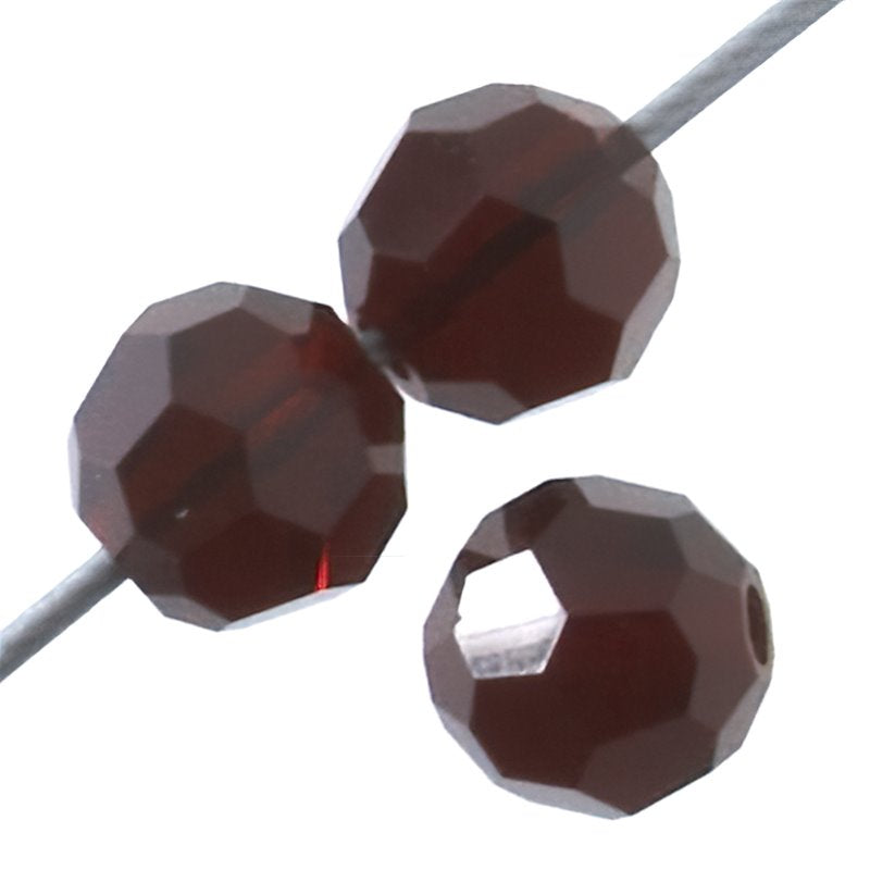 Preciosa Crystal - 5mm Faceted Round - Garnet (32)